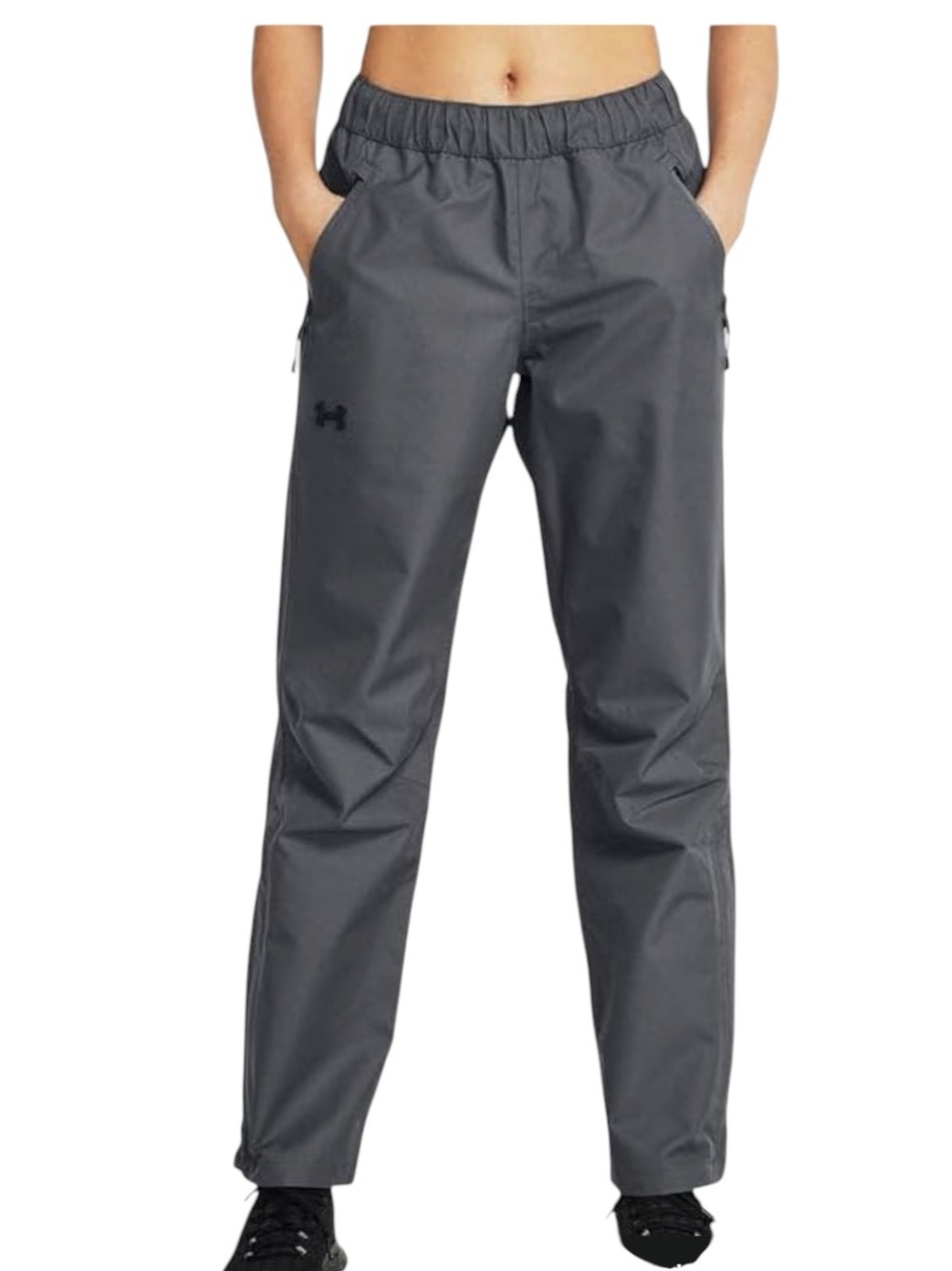 NWT Under Armour Men's Charcoal Grey Rain Track Pants retail $130